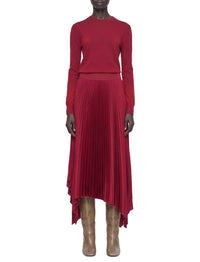 Ade pleated midi dress - Ruby