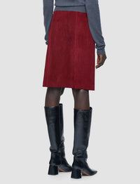 Jupe courte Nicole en cuir - Ruby