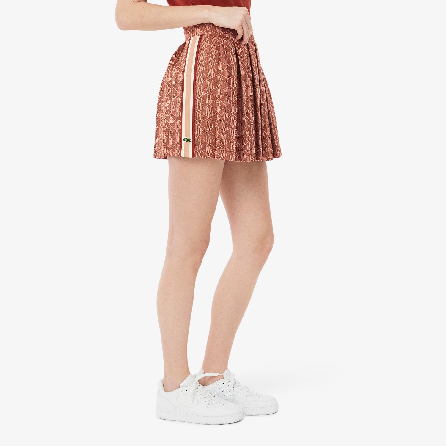 Jupe plissée en jacquard monogramme - Iberis & Latte