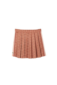 Jupe plissée en jacquard monogramme - Iberis & Latte