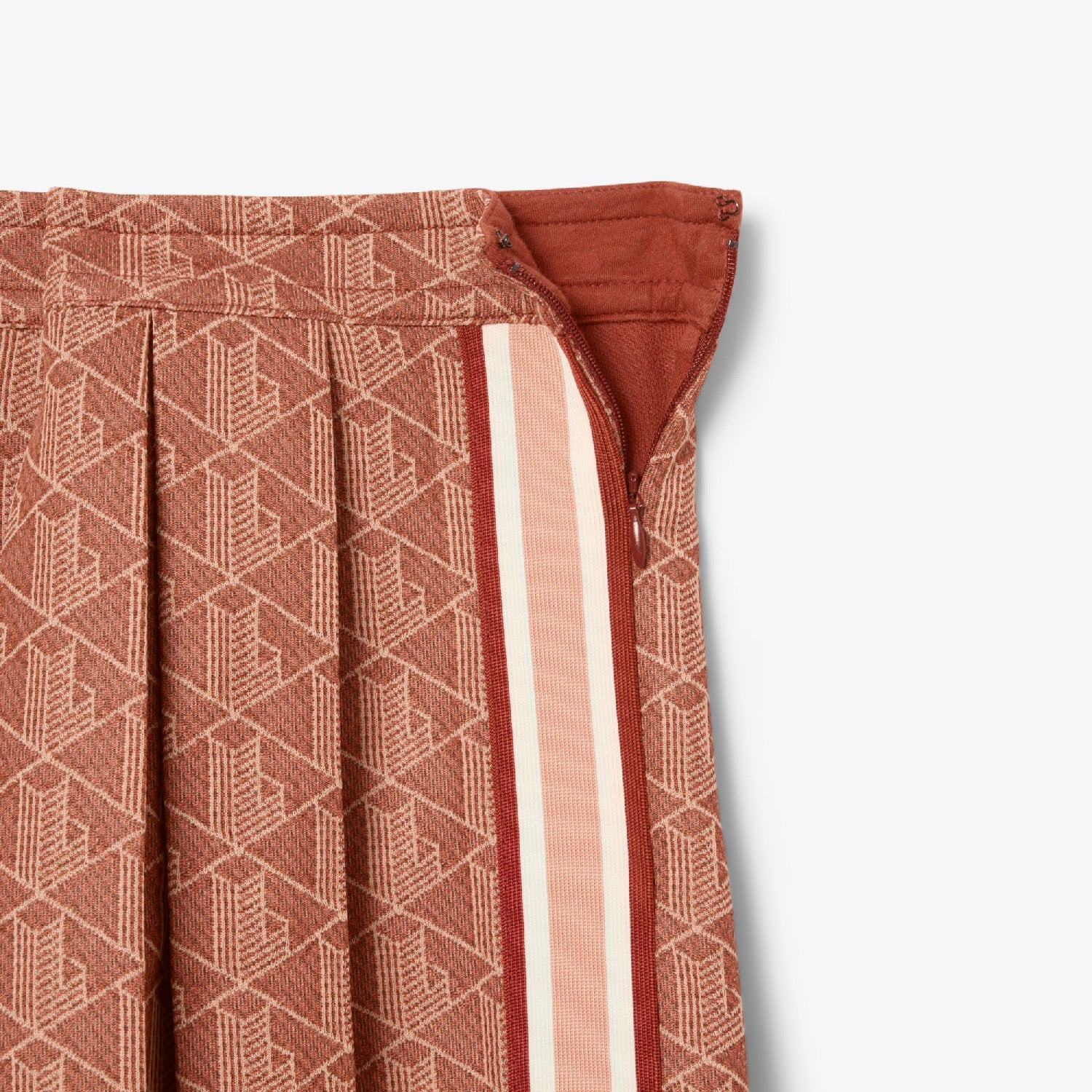 Jupe plissée en jacquard monogramme - Iberis & Latte