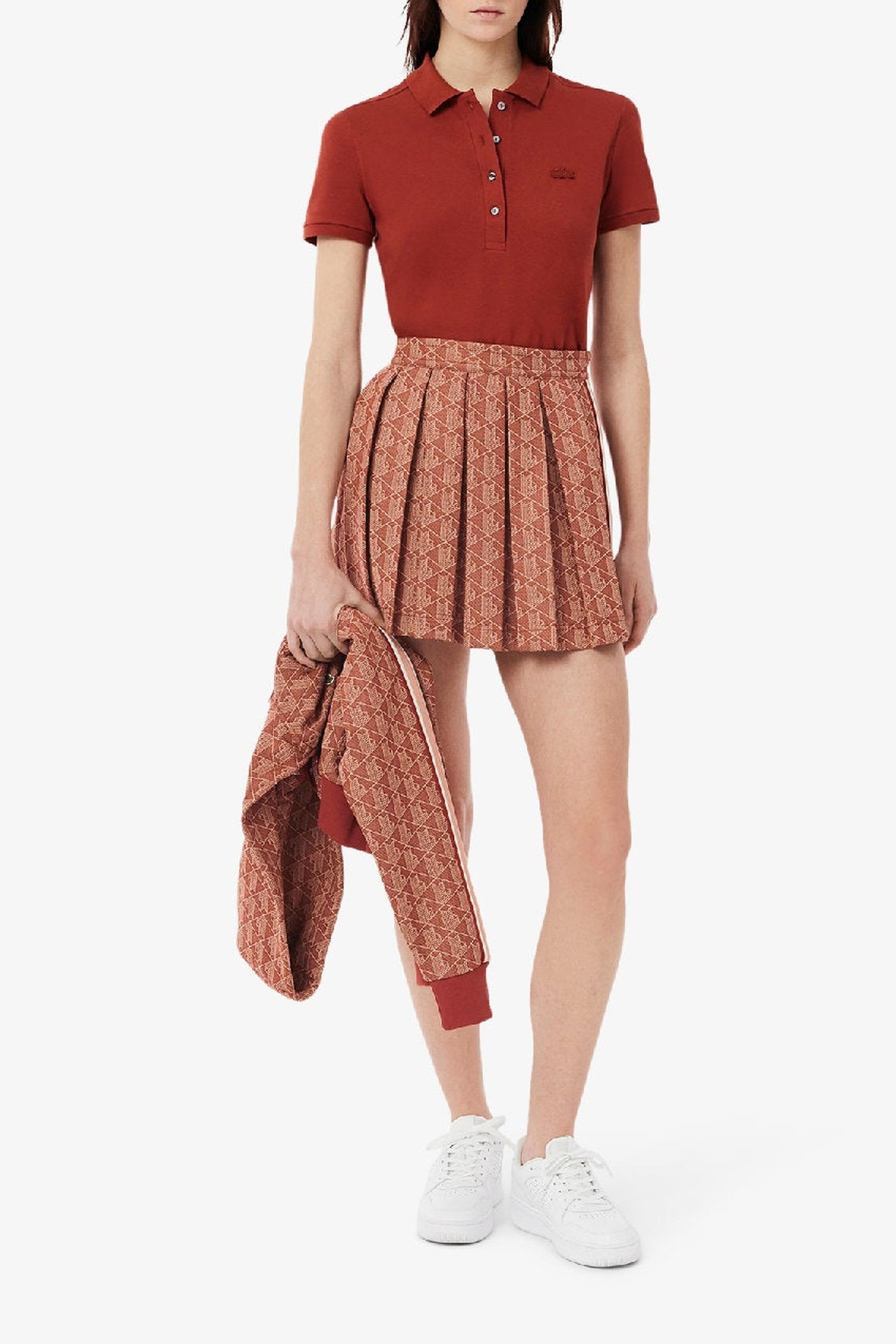 Jupe plissée en jacquard monogramme - Iberis & Latte