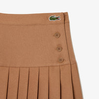 Jupe courte plissée avec boutons à la taille - Cookie