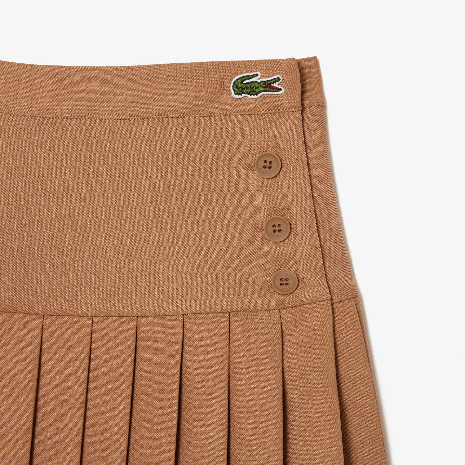 Jupe courte plissée avec boutons à la taille - Cookie