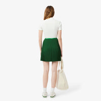 Jupe courte plissée - Vert