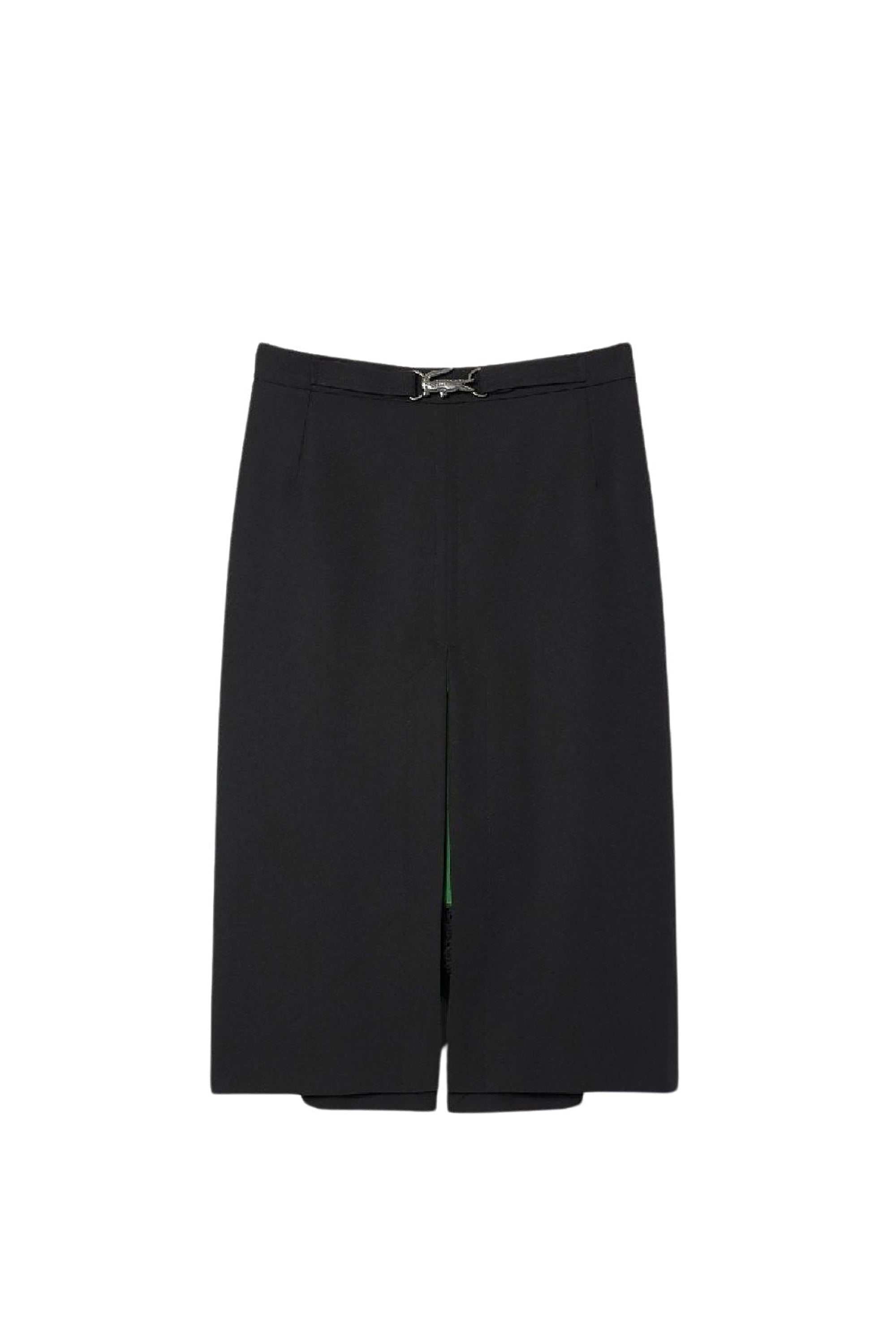 Jupe tailleur en laine mélangée - Noir