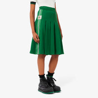 Jupe plissée en maille - Vert