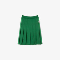 Jupe plissée en maille - Vert