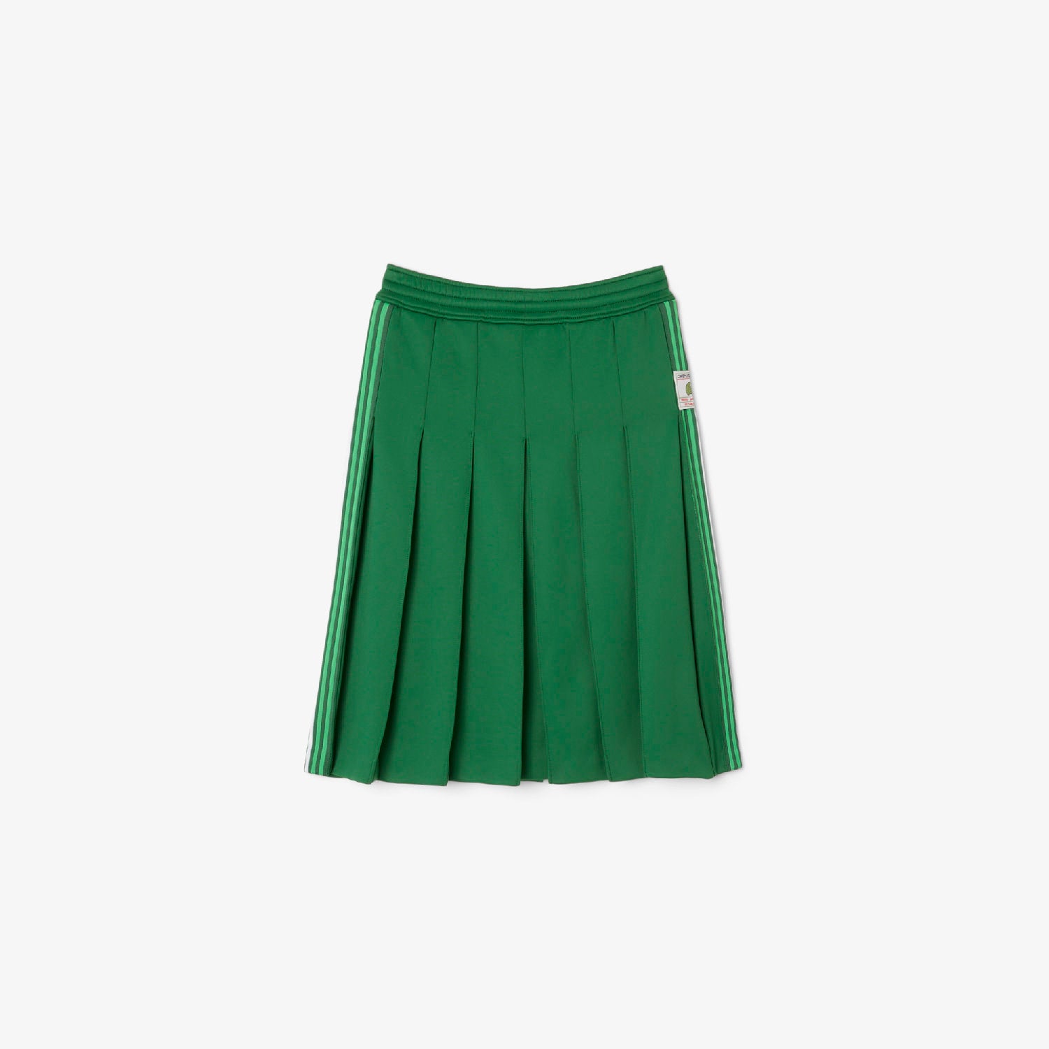 Jupe plissée en maille - Vert