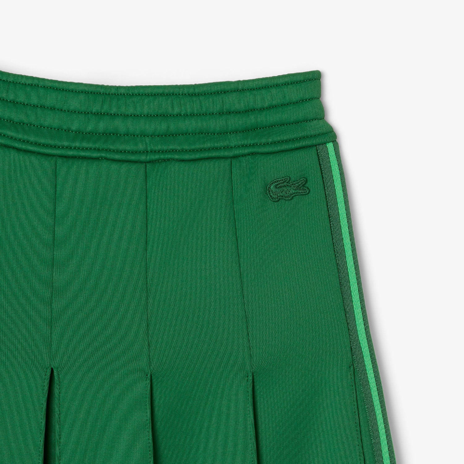 Jupe plissée en maille - Vert