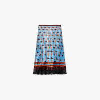 Pleated and satin skirt - Expresso & Bleuté