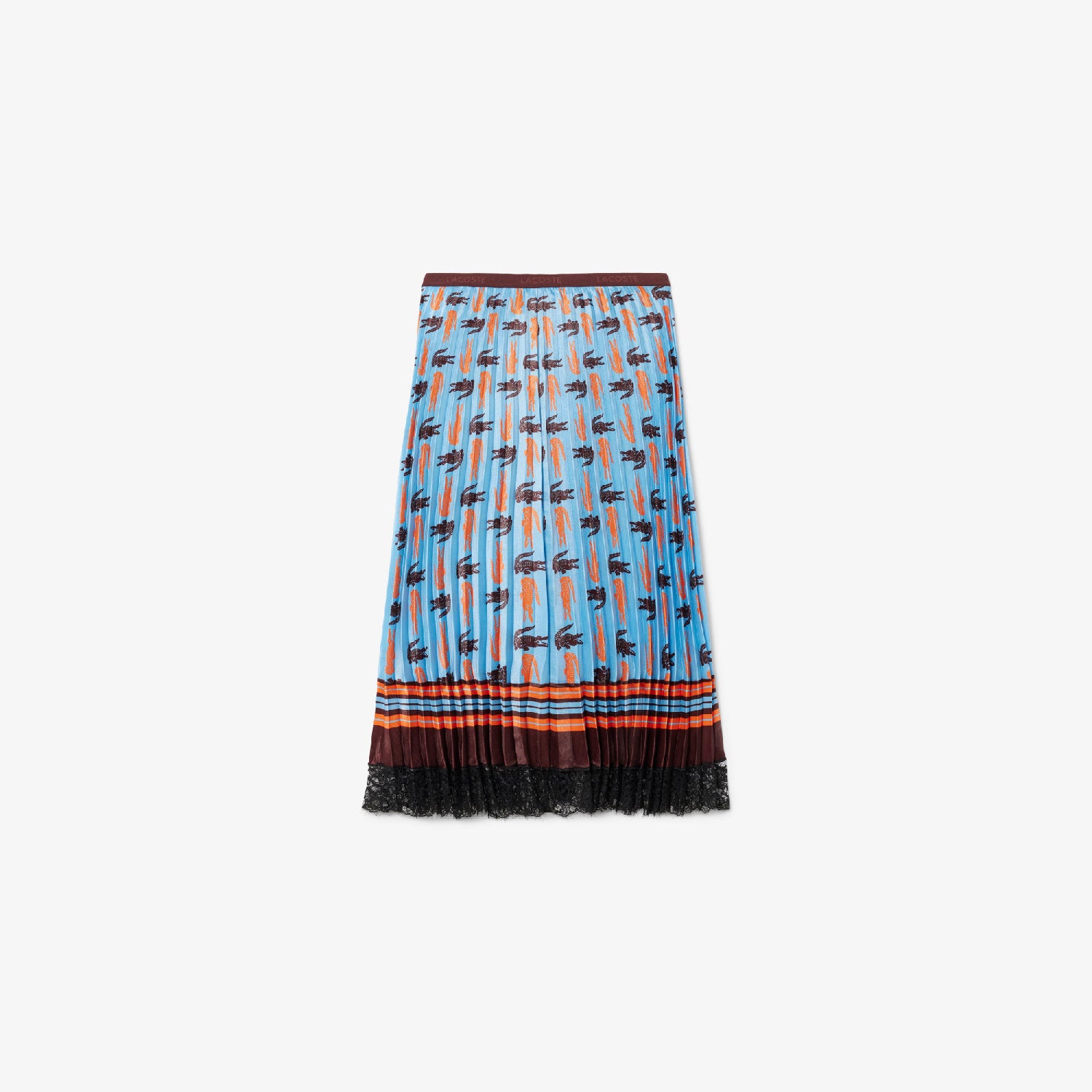 Pleated and satin skirt - Expresso & Bleuté