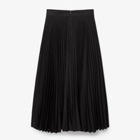 Jupe asymétrique en laine mélangée - Noir