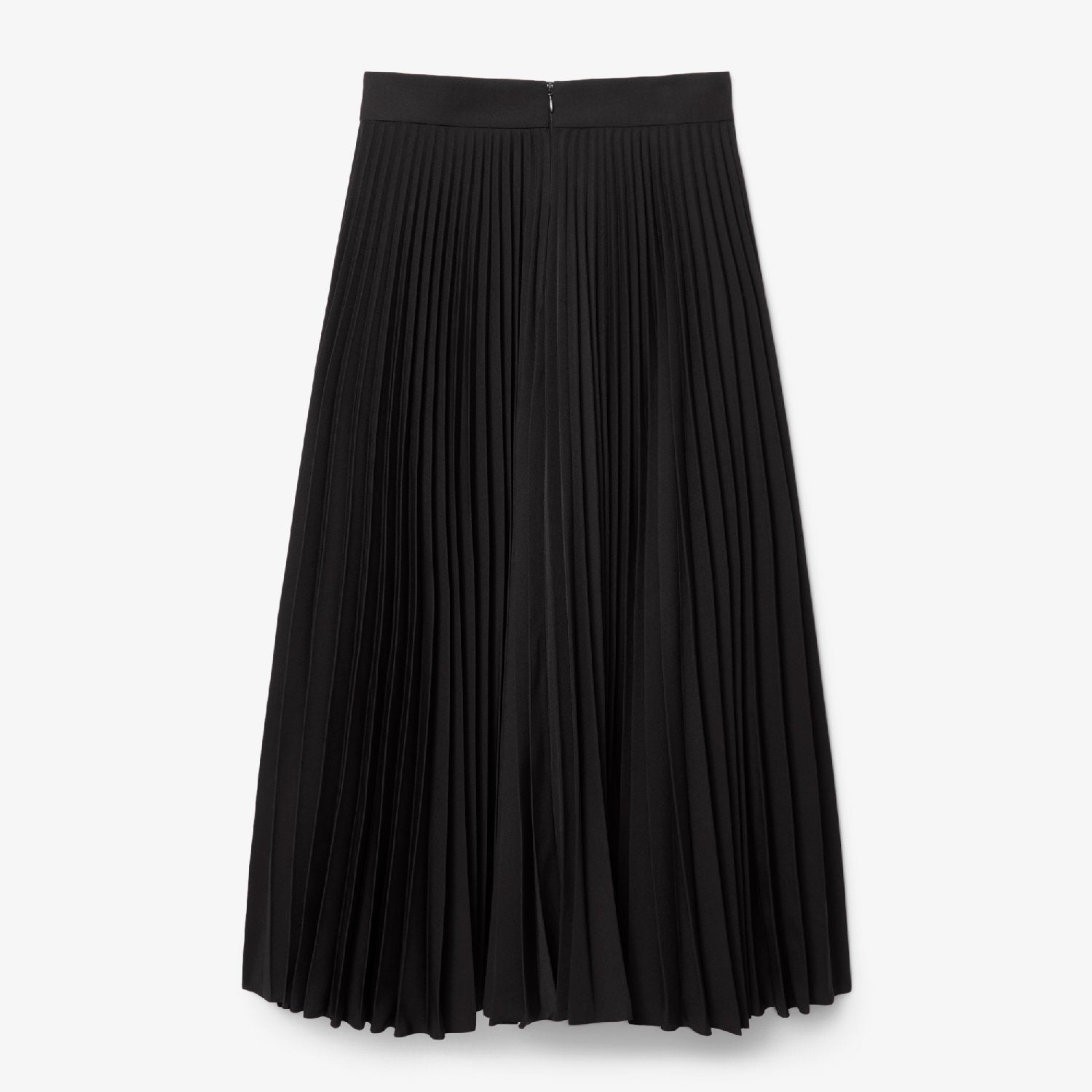 Jupe asymétrique en laine mélangée - Noir