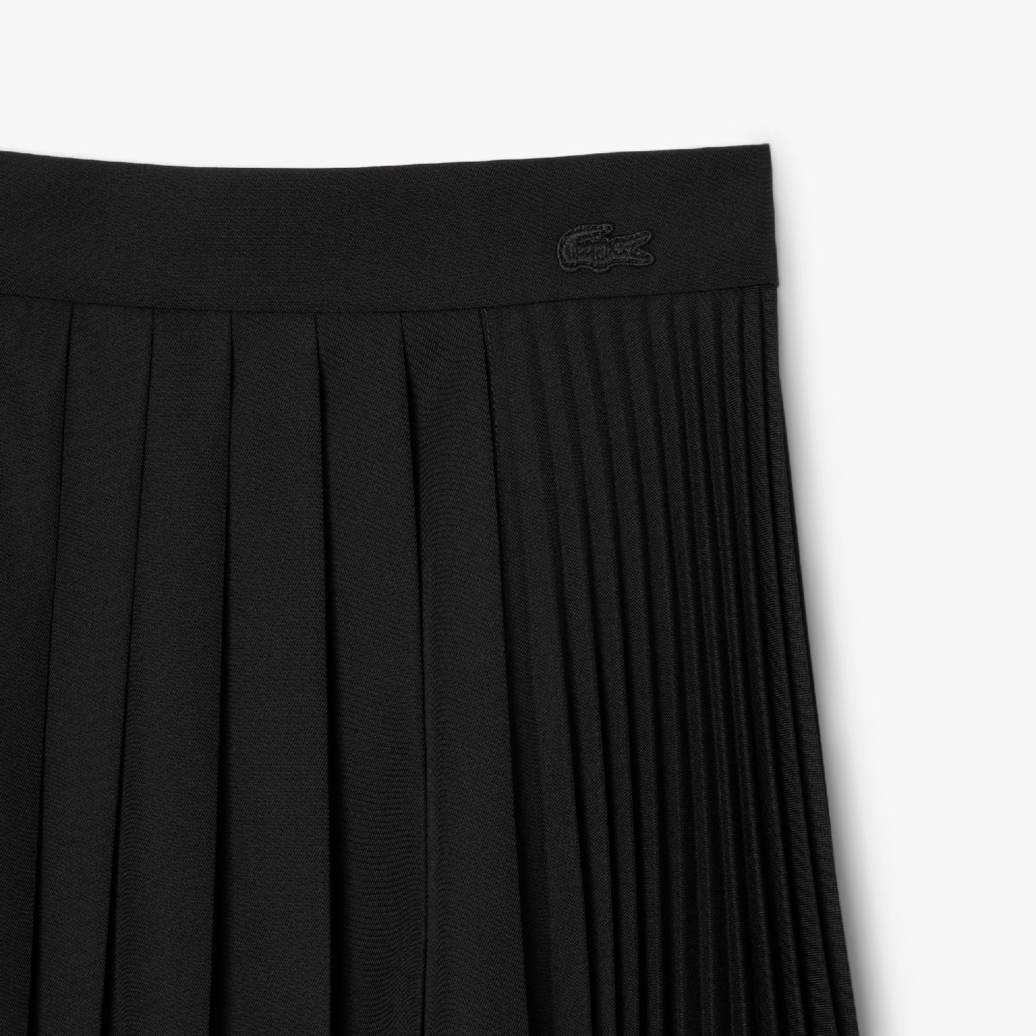Jupe asymétrique en laine mélangée - Noir