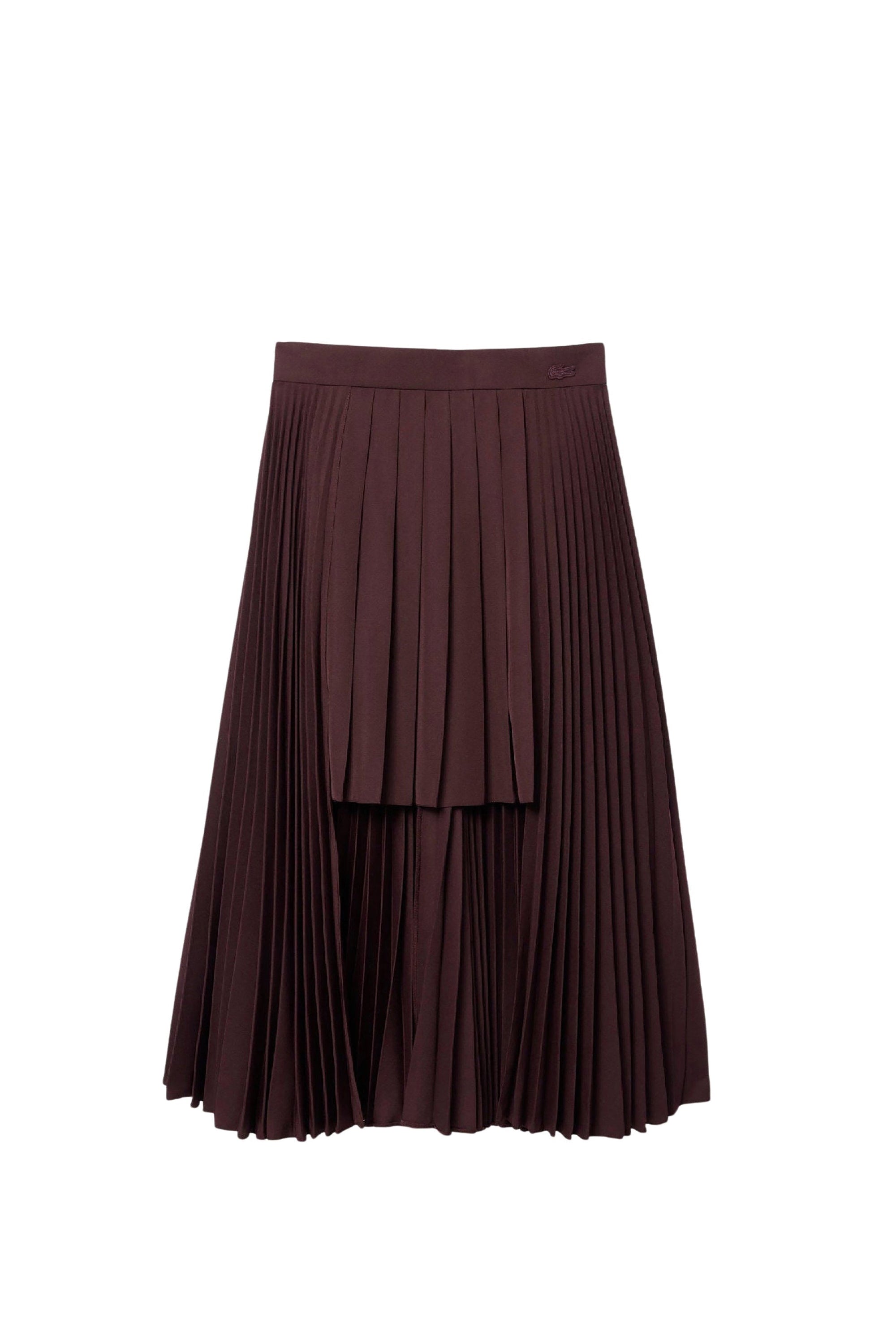 Jupe asymétrique en laine mélangée - Expresso