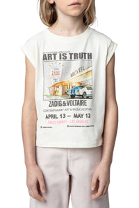 T-shirt Jo Photoprint - Lait
