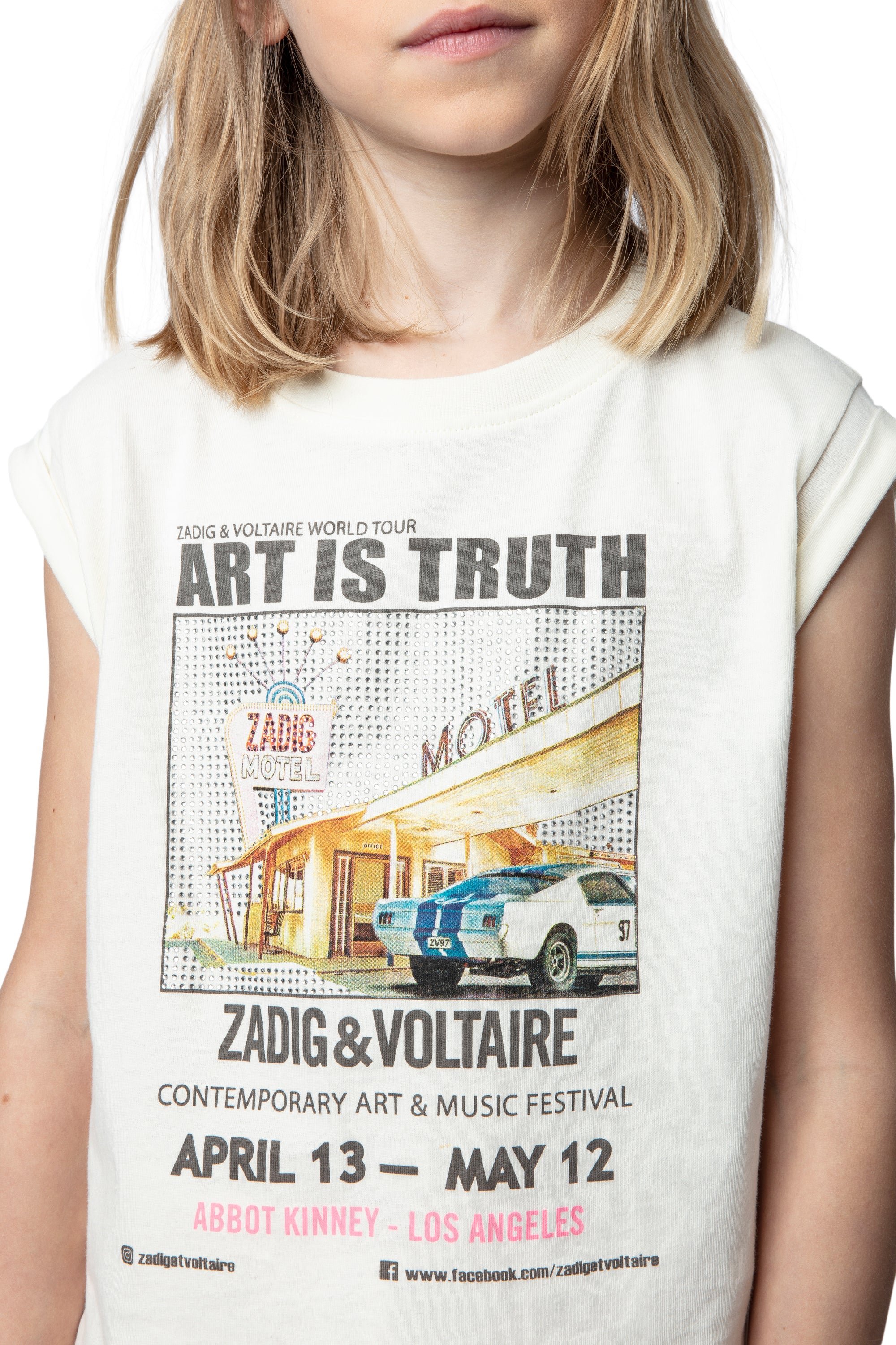 T-shirt Jo Photoprint - Lait