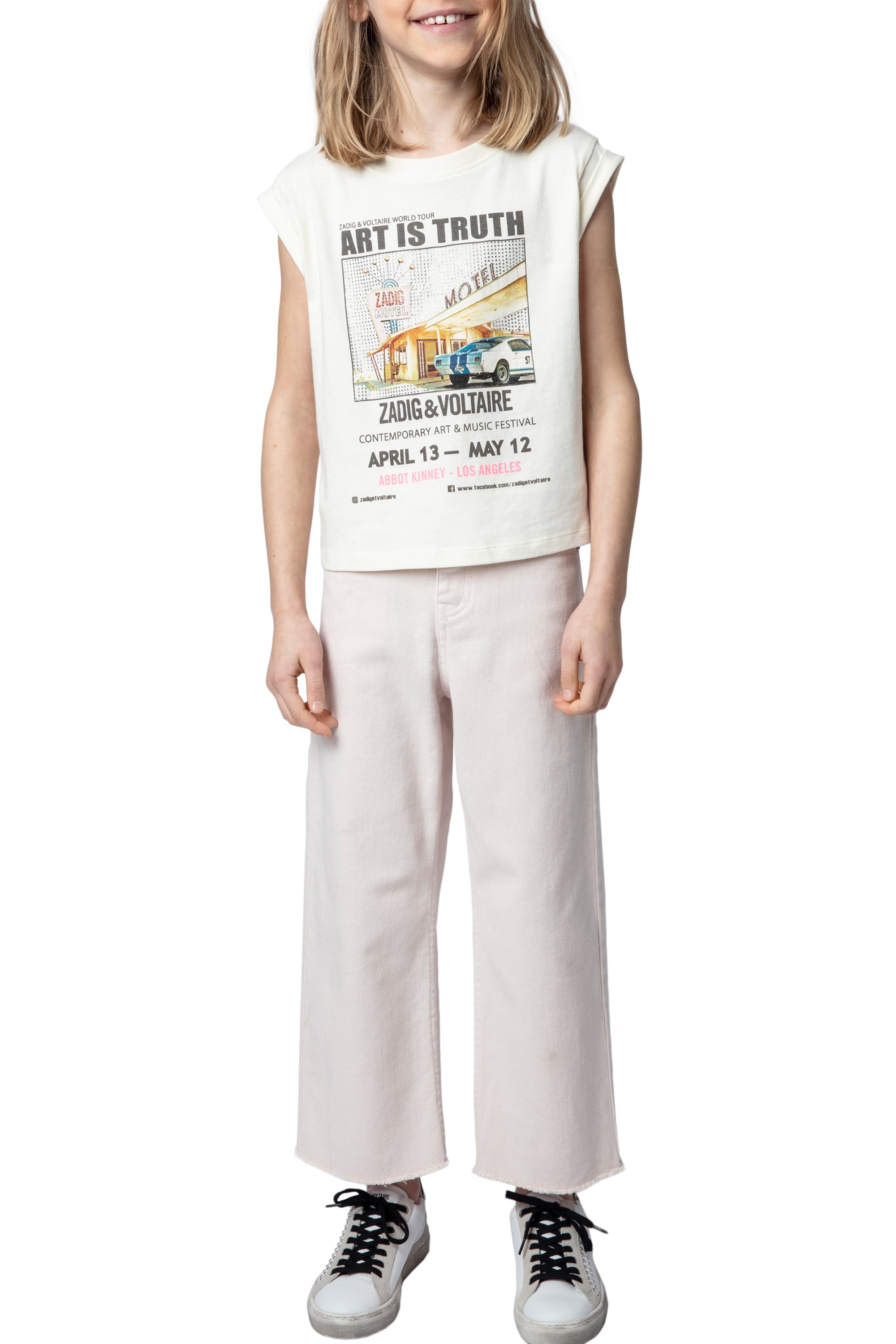 T-shirt Jo Photoprint - Lait