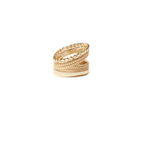 Bague Jil N°4 en or jaune avec diamant - Diamant