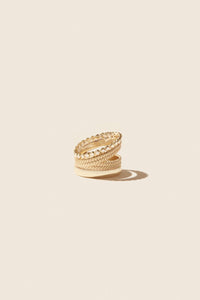 Bague Jil N°4 en or jaune avec diamant - Diamant