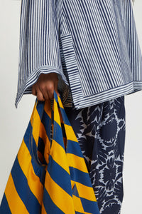 Blouse Jimmy rayée à manches longues - Blue