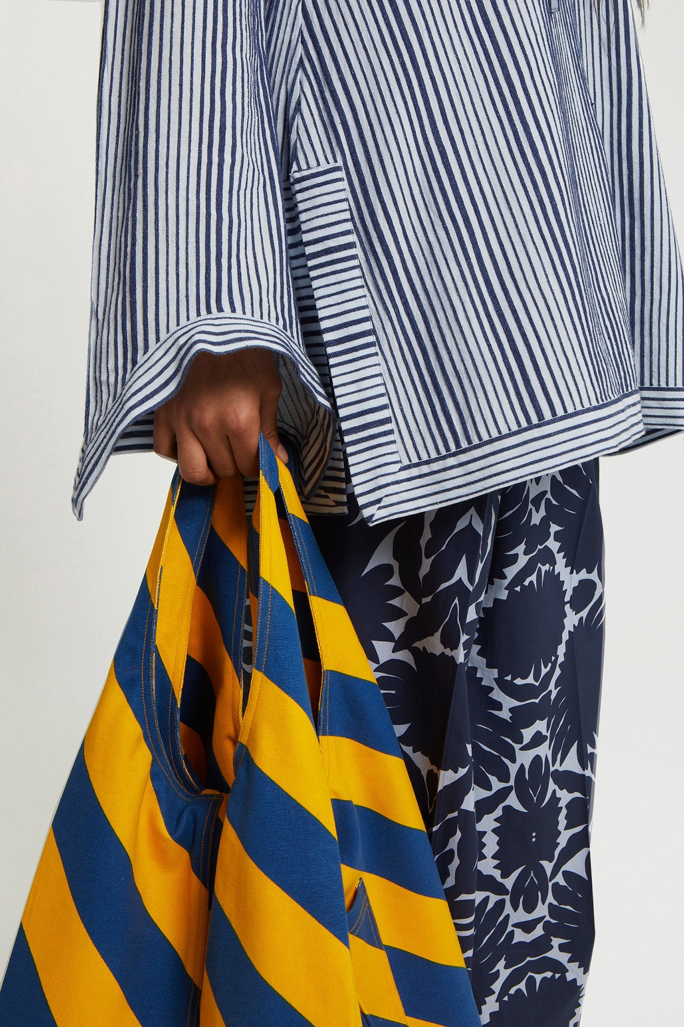 Blouse Jimmy rayée à manches longues - Blue
