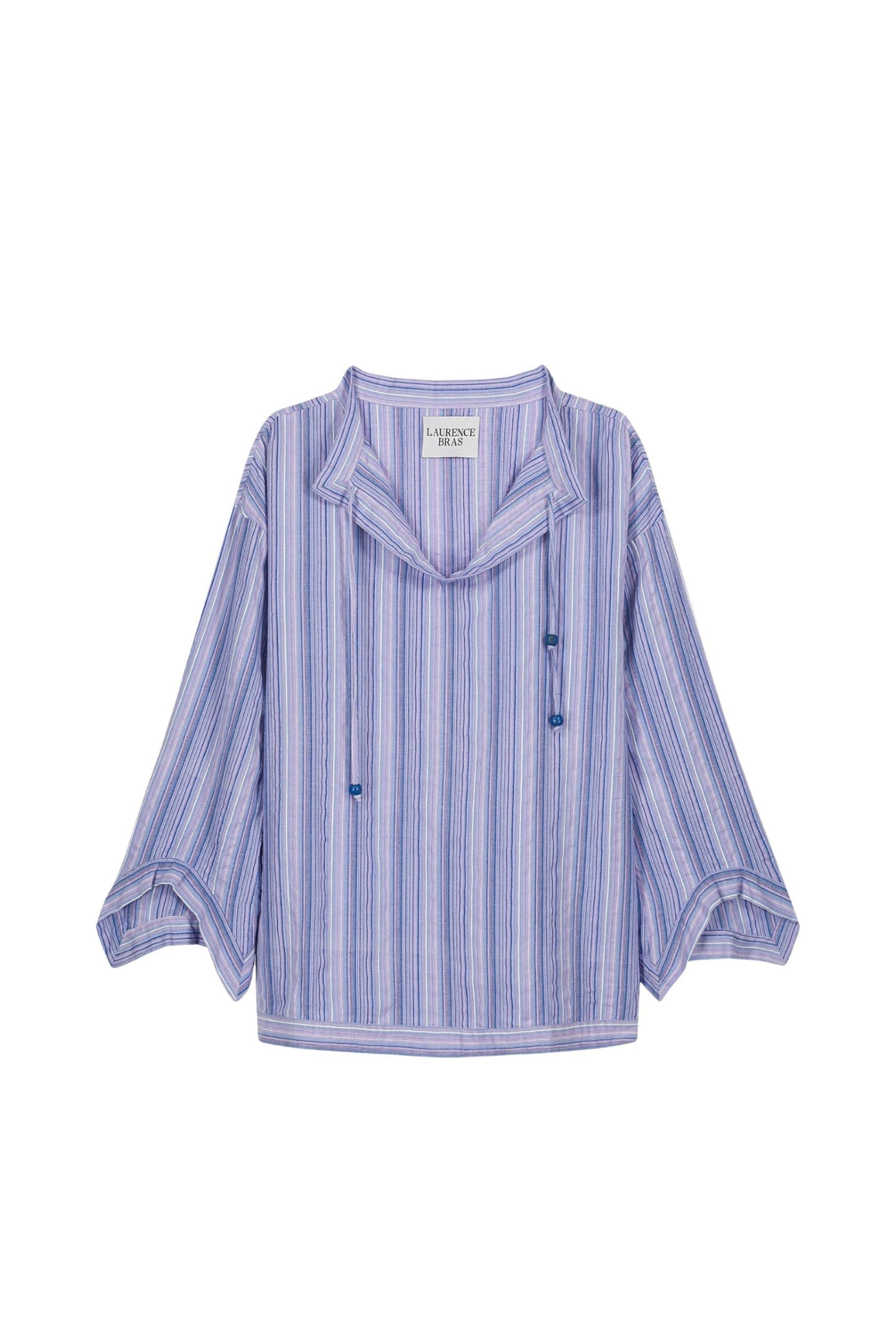 Blouse Jimmy à manches longues - Blue