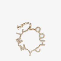 ZNO STOCK 0 / Reco 80 GOLD/CRYSTAL Bracelet JIMMY CHOO BRACELET