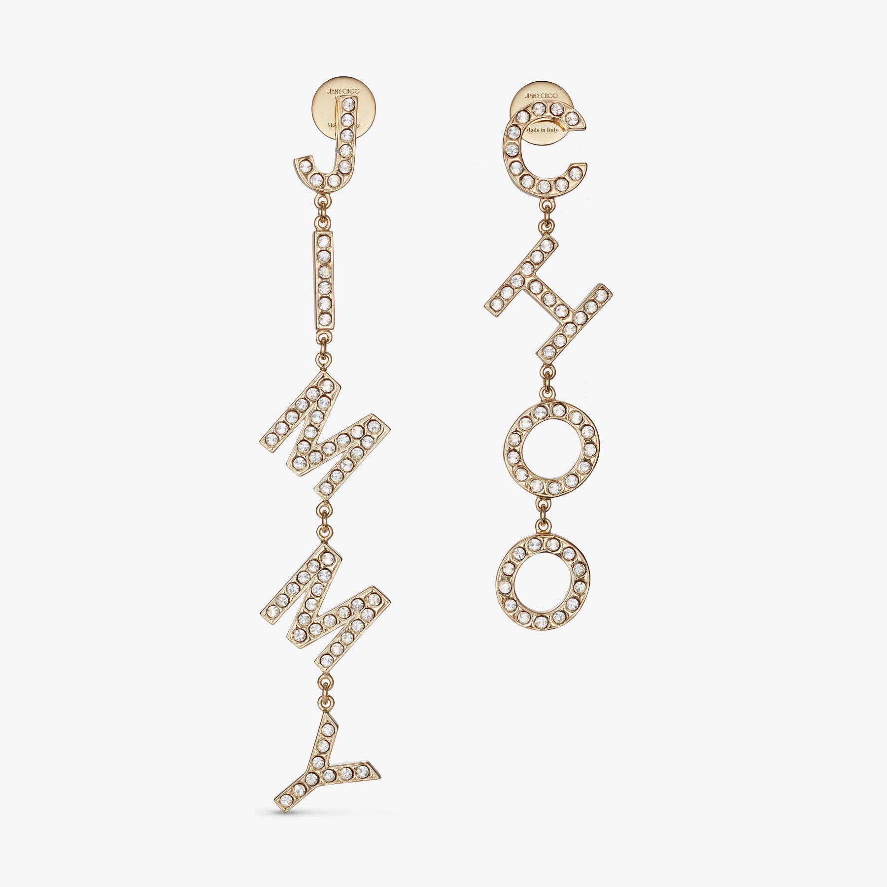 ZNO STOCK 0 / Reco 80 GOLD/CRYSTAL Earrings JIMMY CHOO EARRING