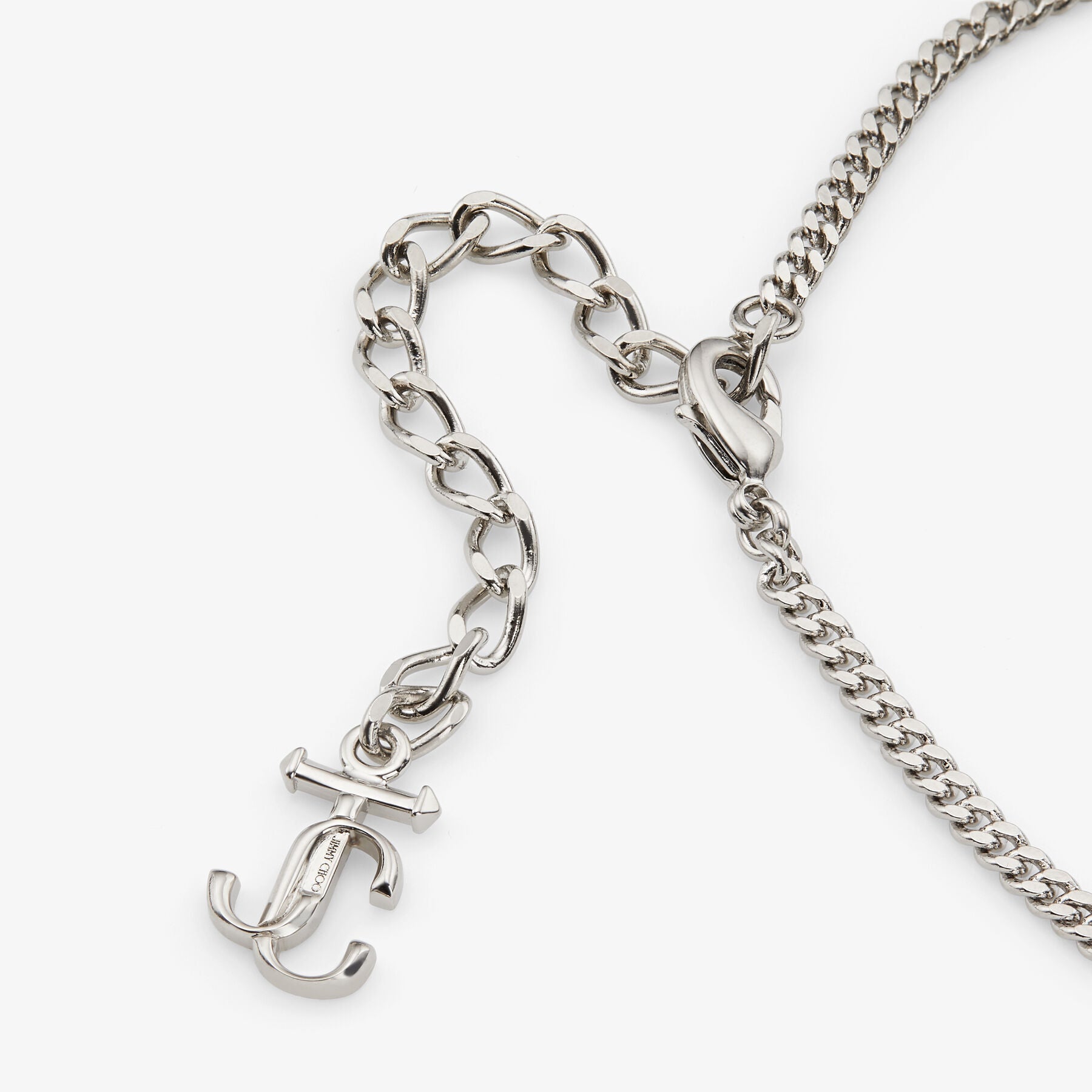 ZNO STOCK 0 / Reco 90 SILVER/MULTI/CRYSTAL Necklace JIMMY CHOO NECKLACE