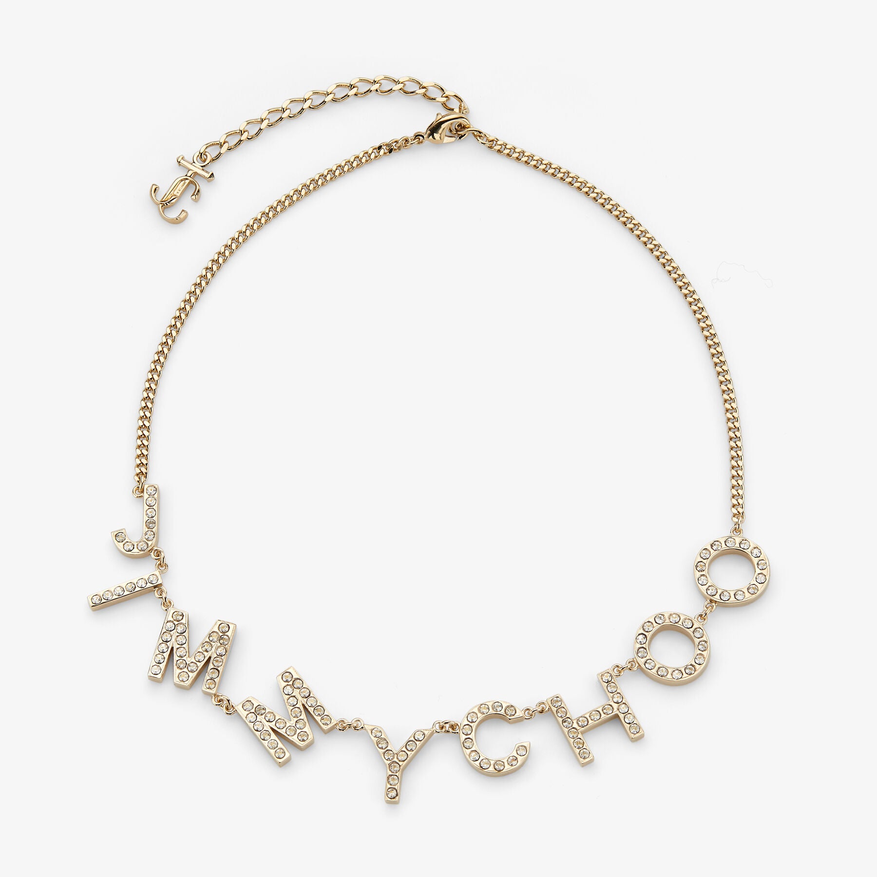 ZNO STOCK 0 / Reco 90 GOLD/CRYSTAL Necklace JIMMY CHOO NECKLACE