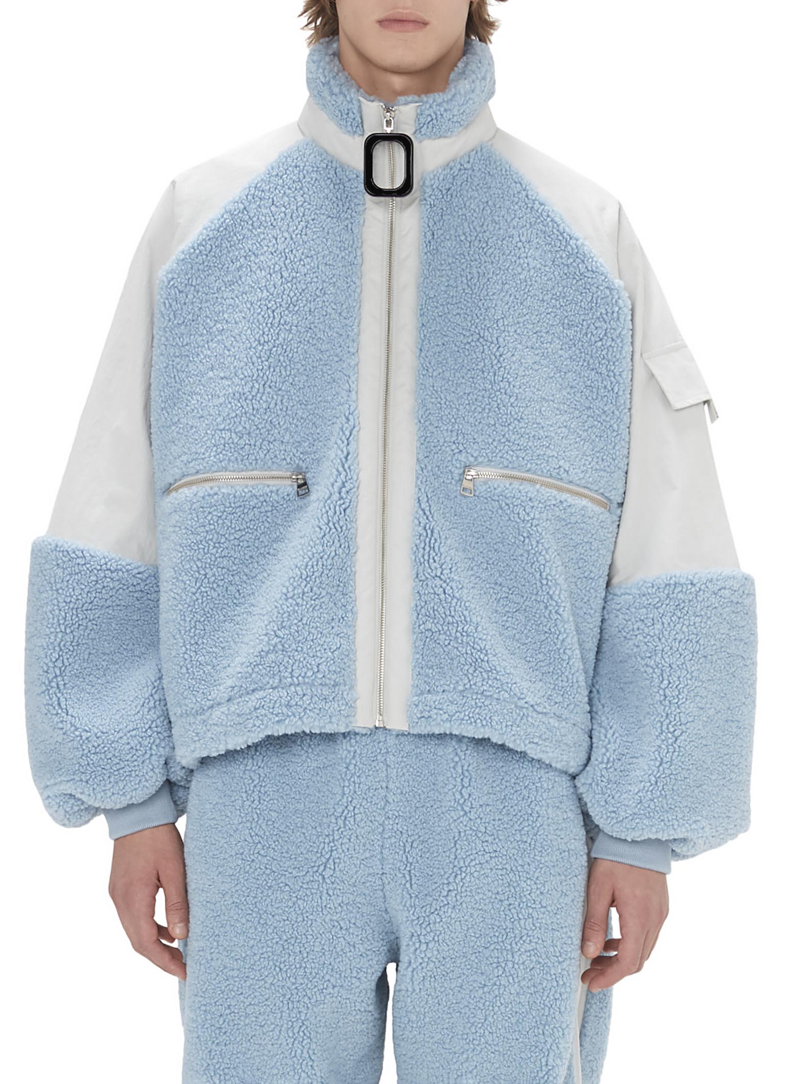 Veste polaire zippée - Light Blue