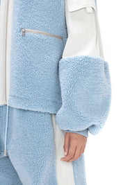 Veste polaire zippée - Light Blue