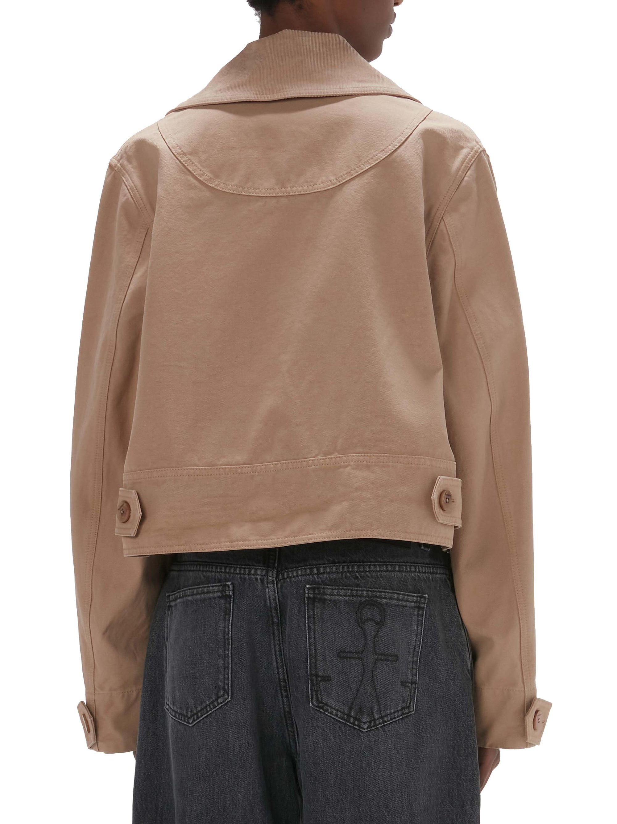 Veste courte à col chemise - Cream
