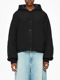 Veste Blouson À Capuche - Black