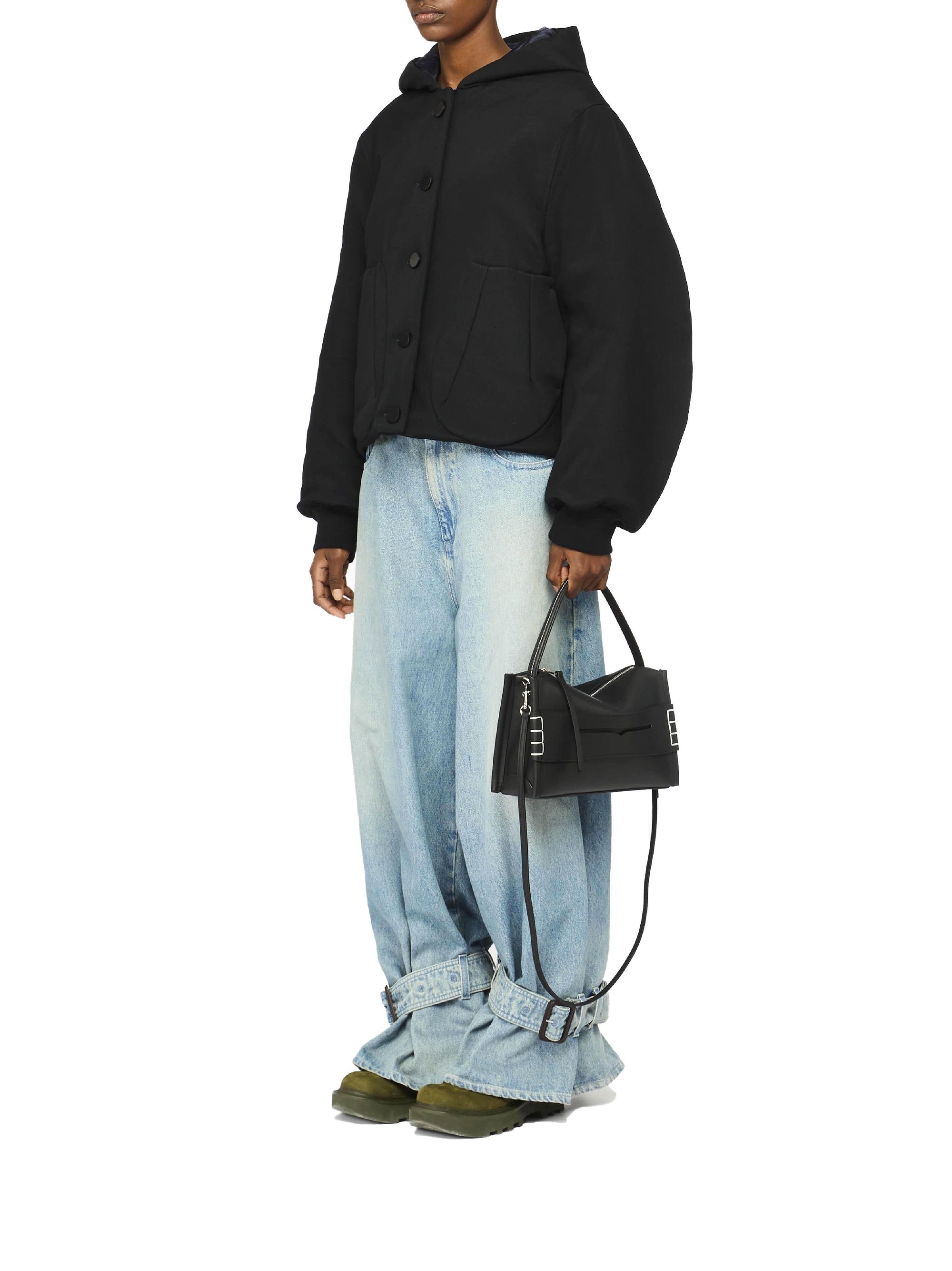 Veste ample à capuche - Black
