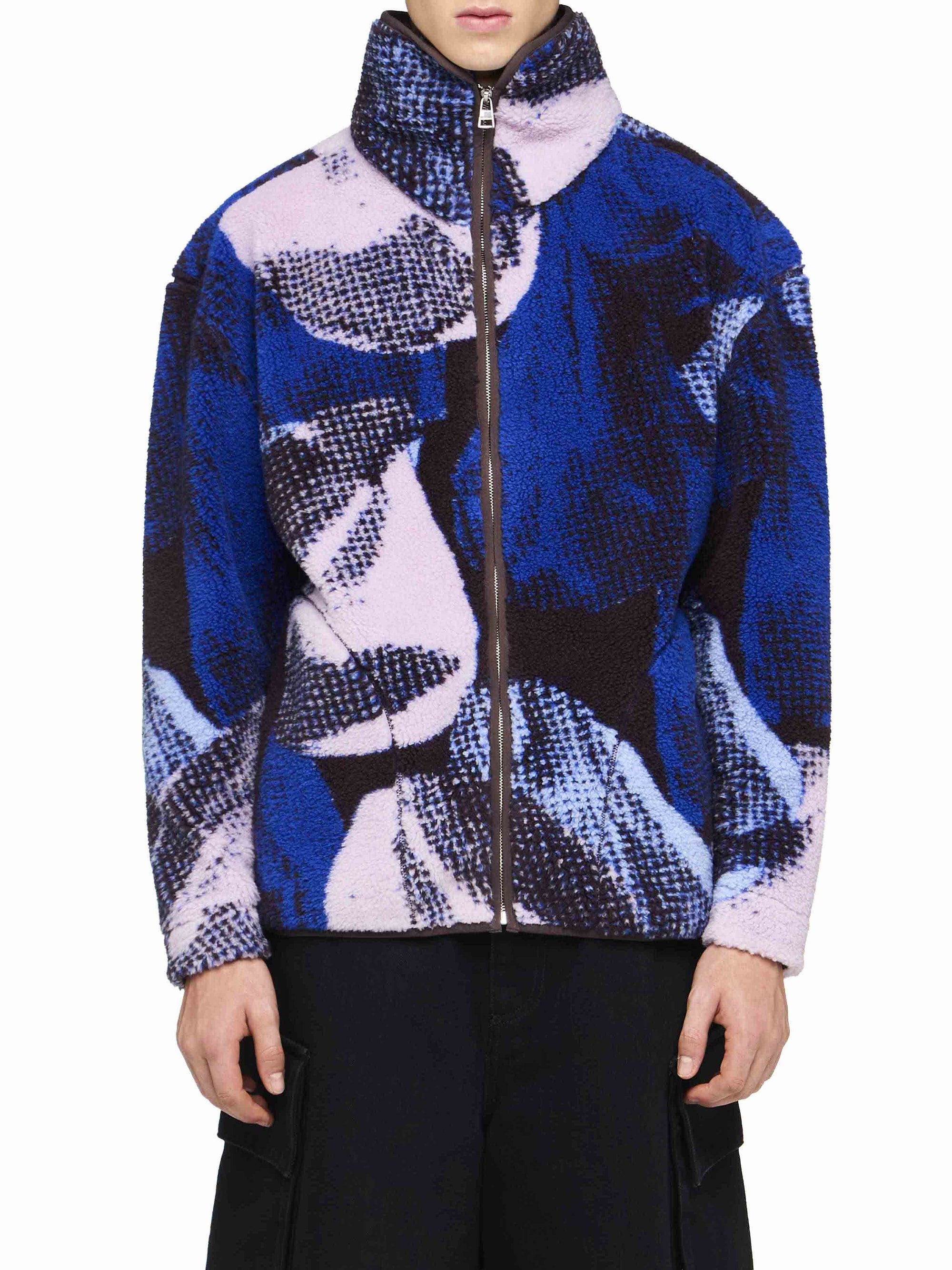 Veste Casual À Fermeture Éclair - Blue/Multi