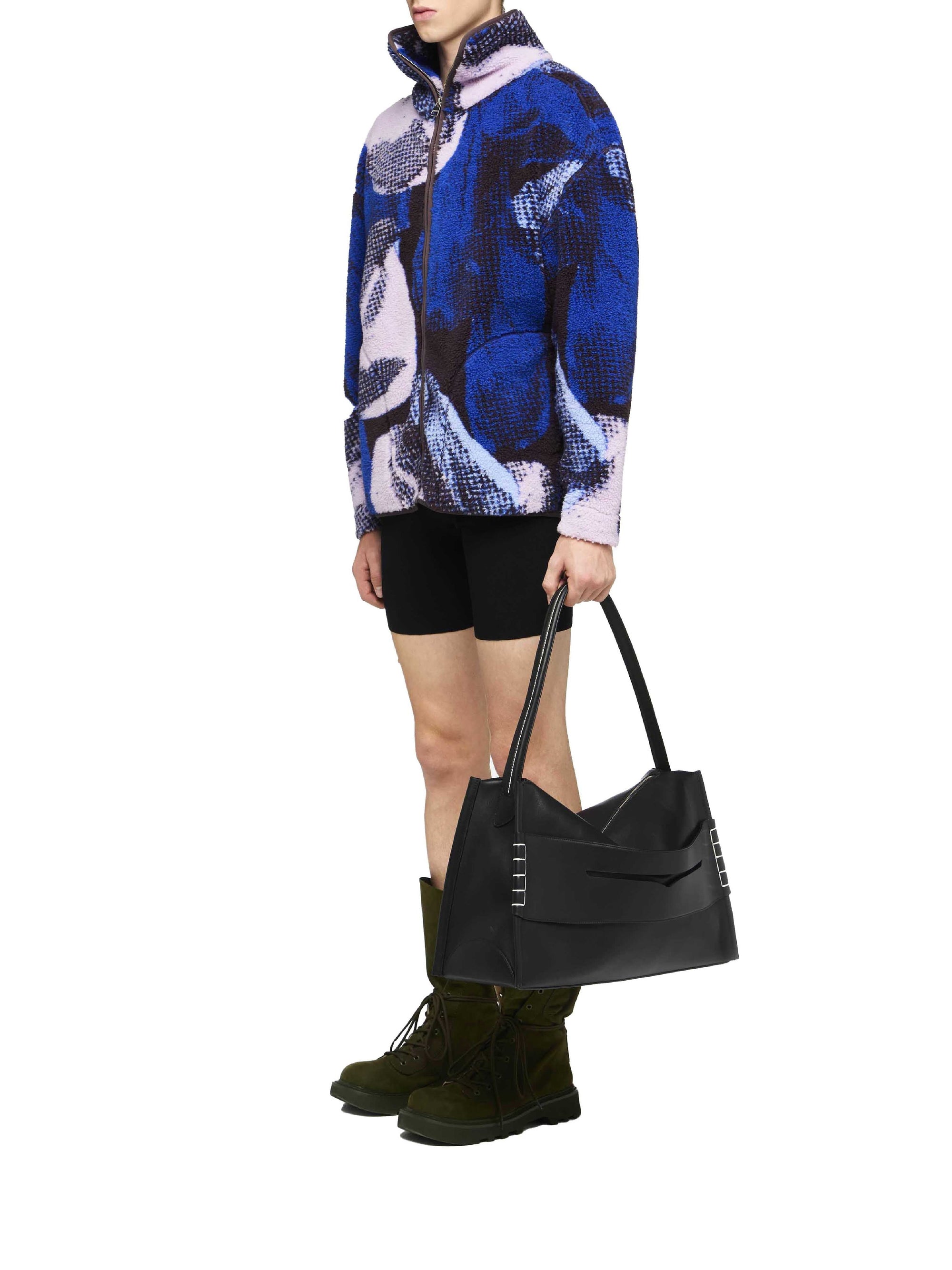 Veste ample à zip - Blue & Multi