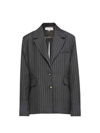 Veste Chemise Ajustée Avec Dos Découpé - Mid Grey Melange