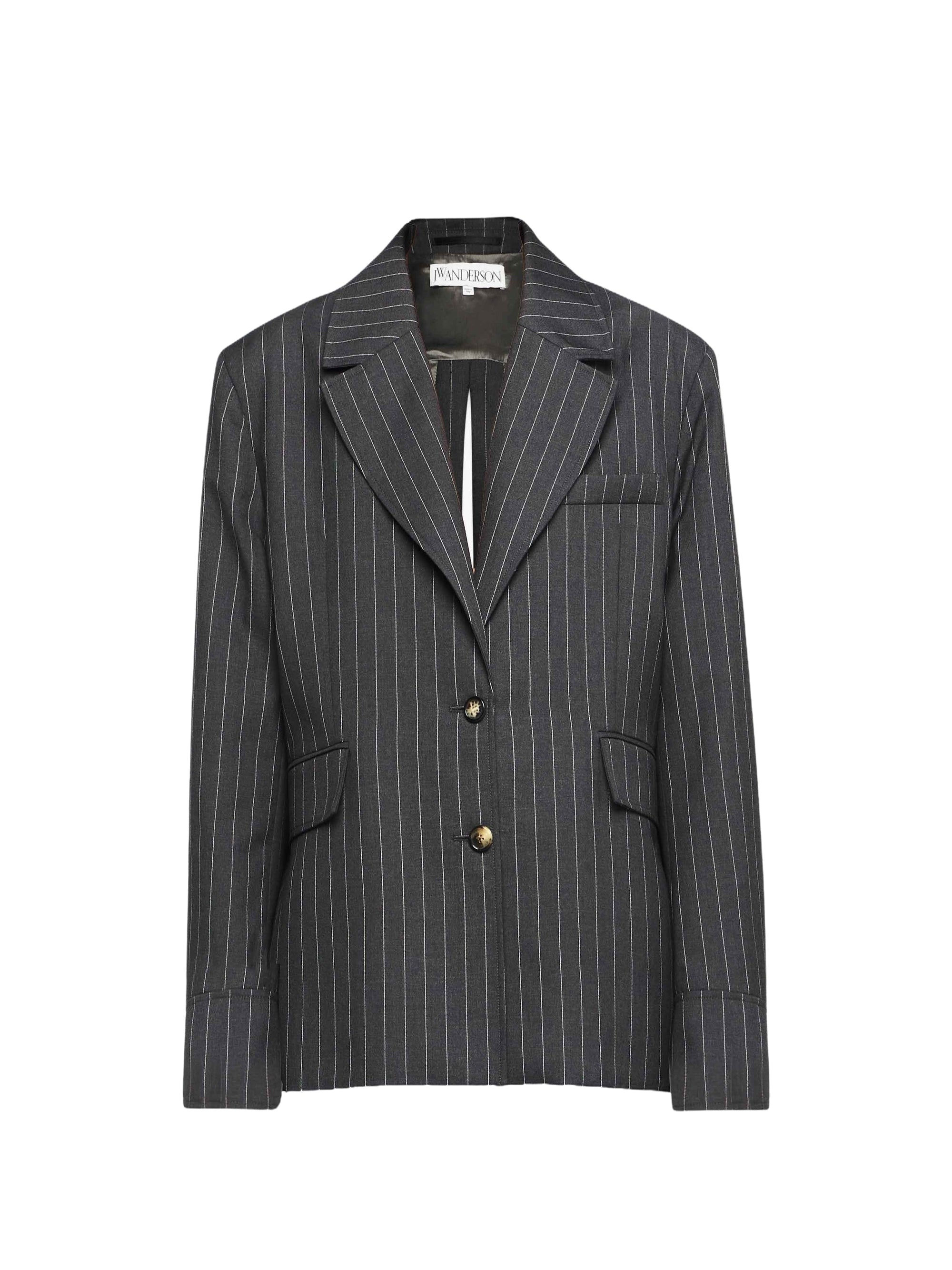 Veste Chemise Ajustée Avec Dos Découpé - Mid Grey Melange