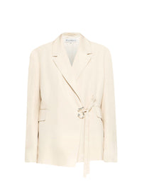 Veste ajustée et croisée - Beige