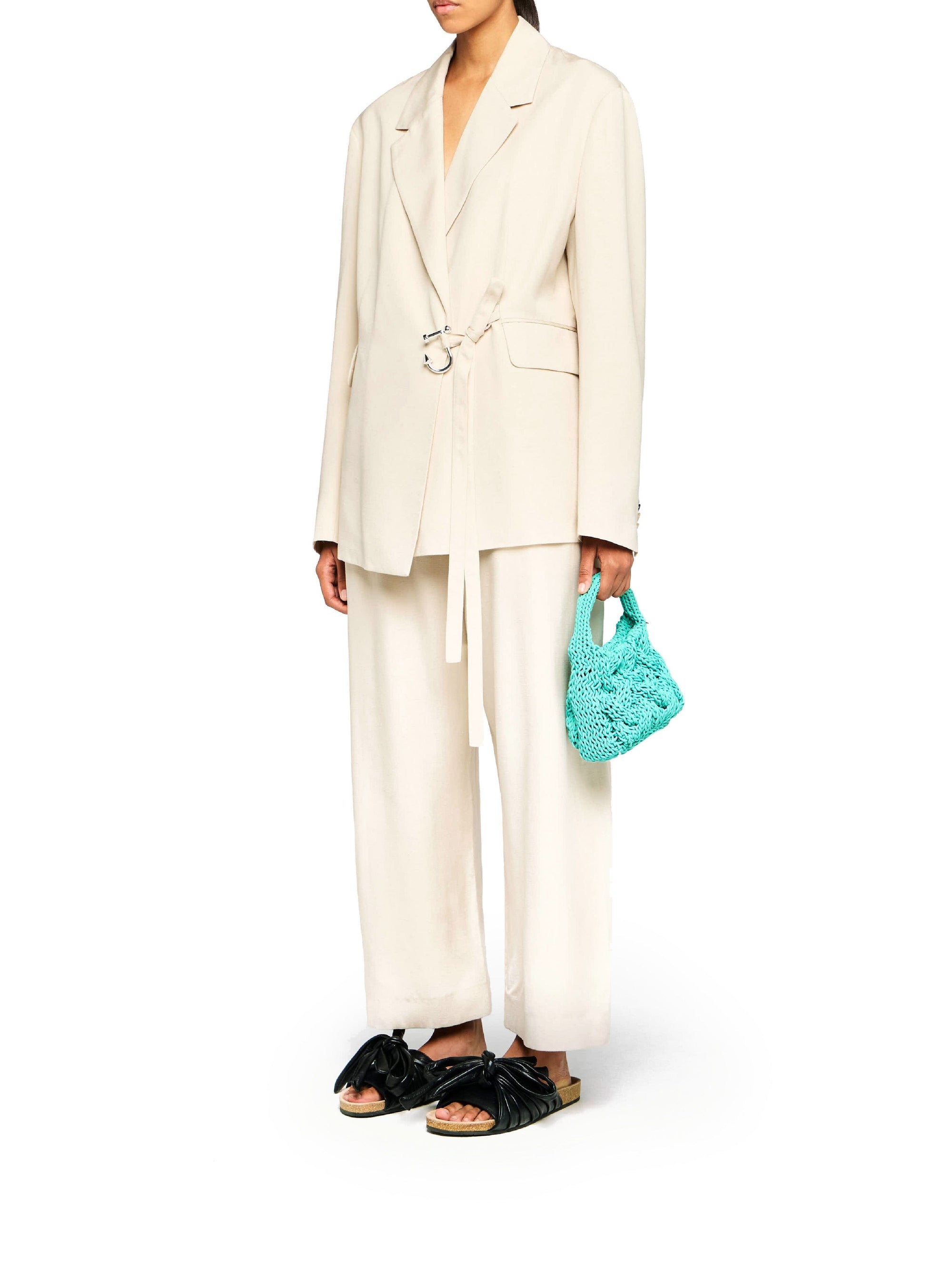 Veste ajustée et croisée - Beige