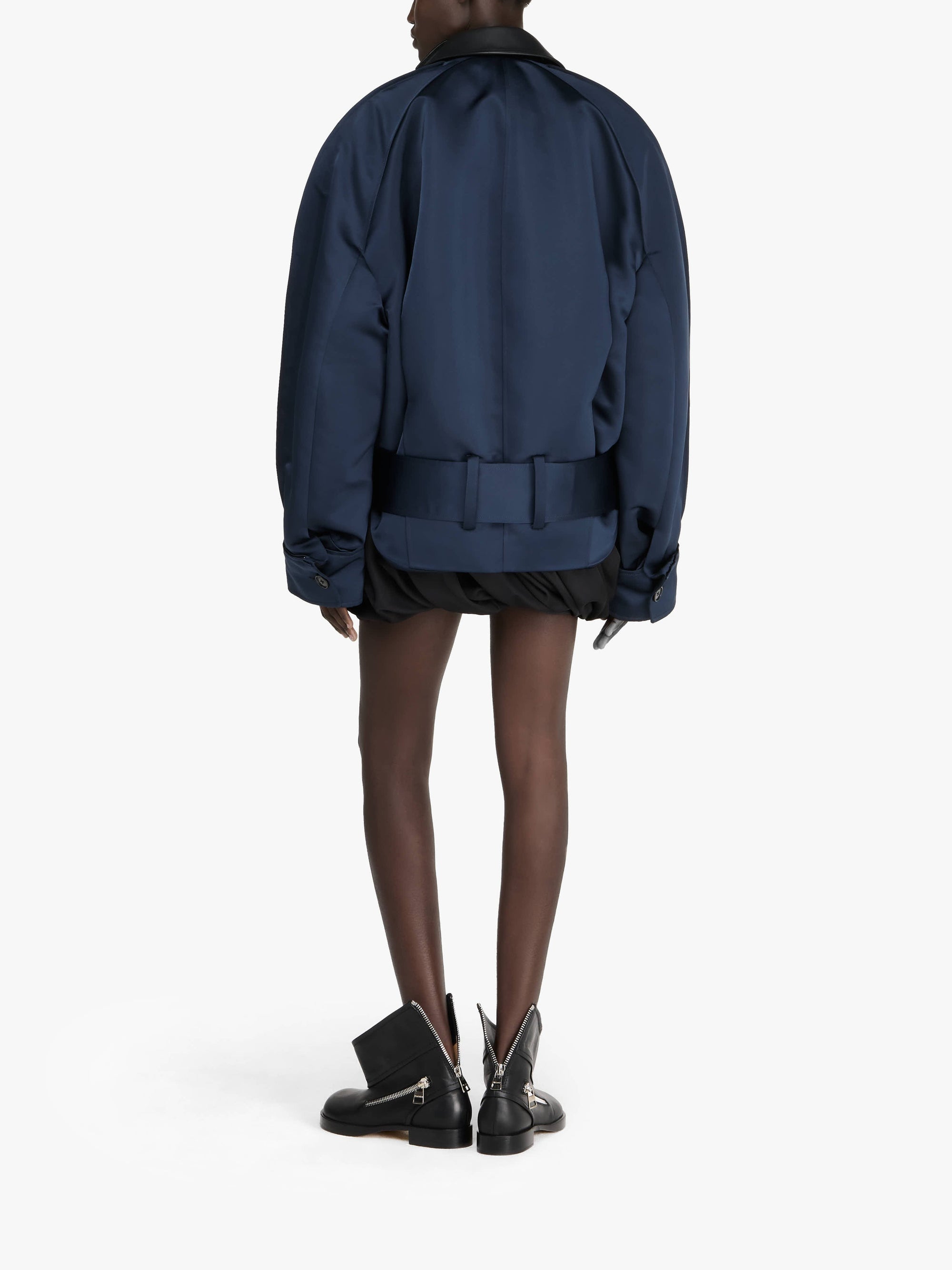 Veste Blouson Arrondie - Navy/Black
