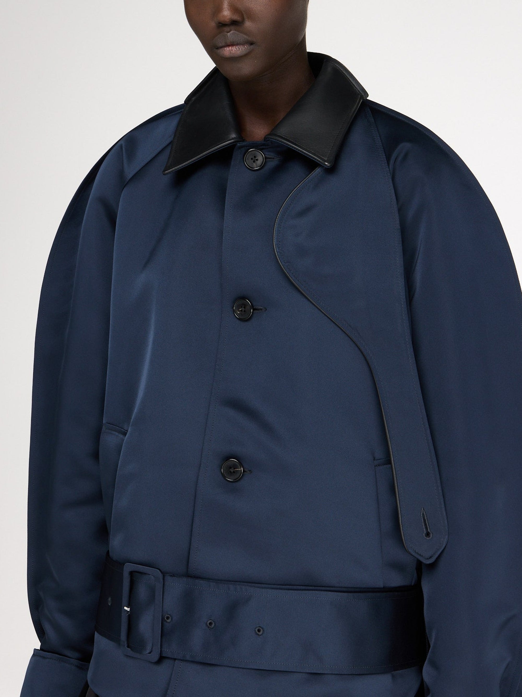 Veste Blouson Arrondie - Navy/Black