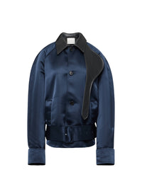Veste Blouson Arrondie - Navy/Black