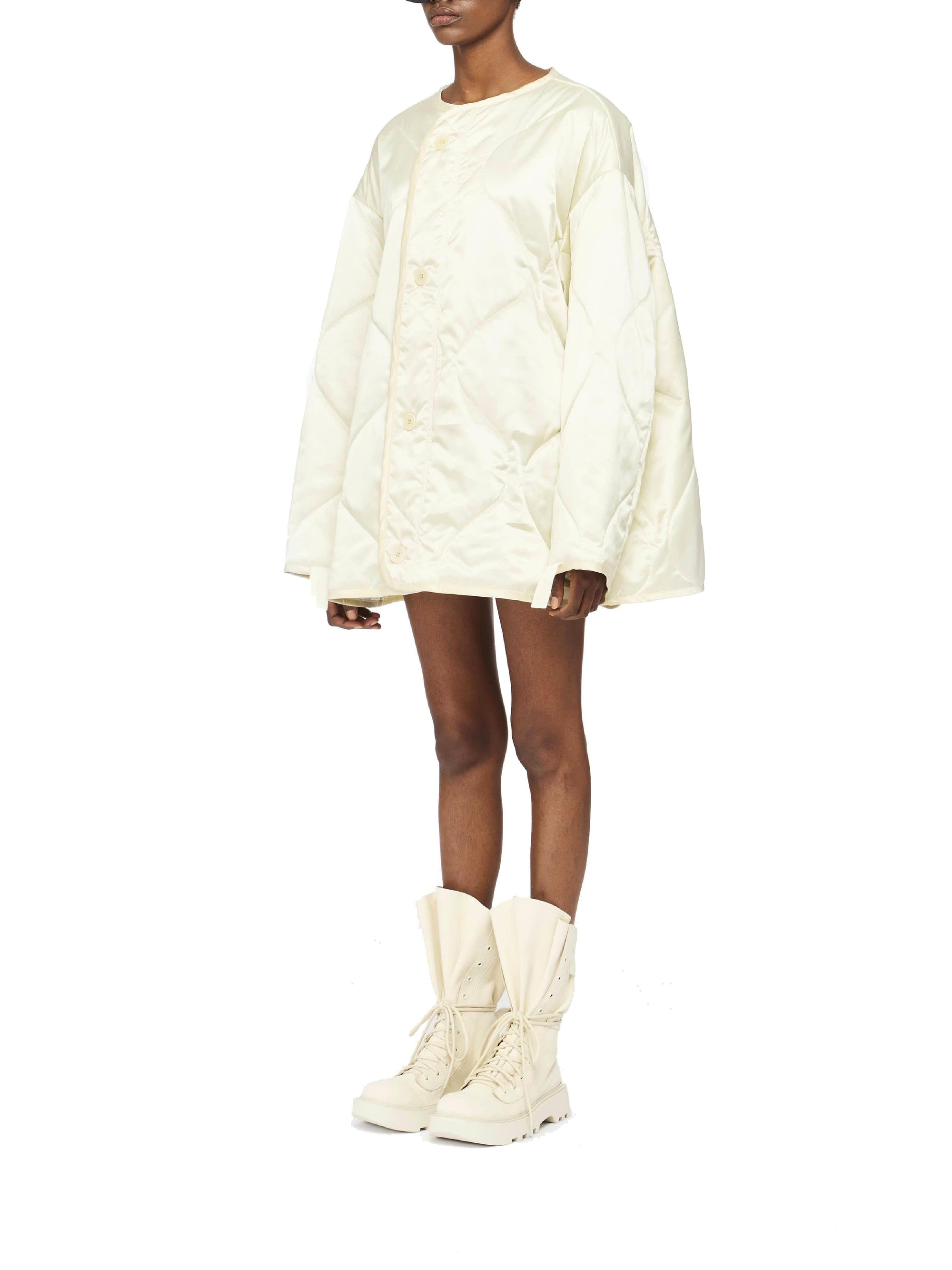 Veste oversize matelassée - Ivory