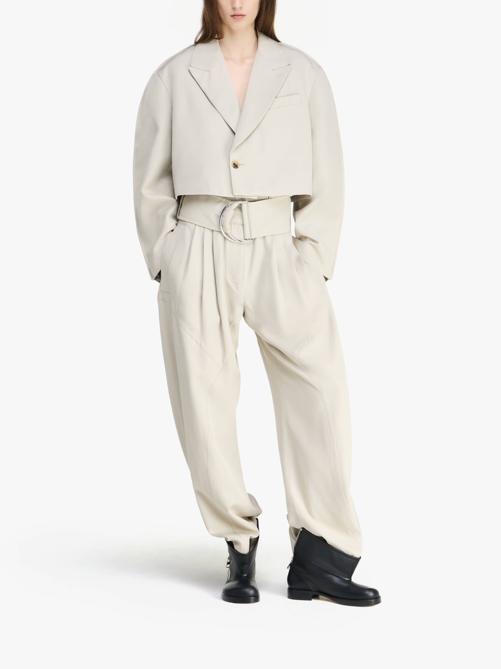 Veste Courte Arrondie - Stone