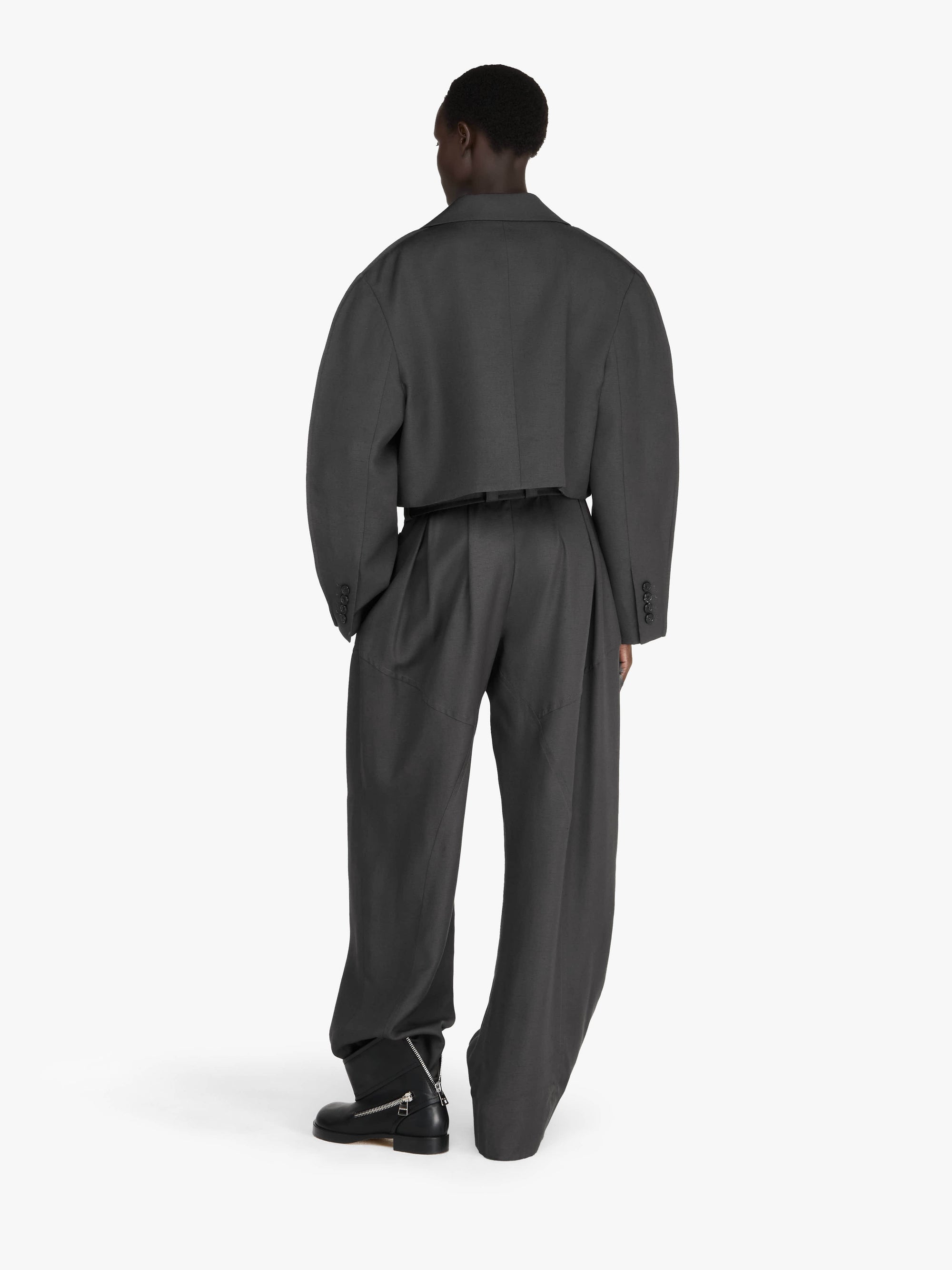 Veste Courte Arrondie - Charcoal