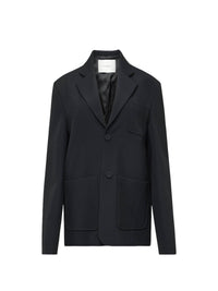 Veste Blazer À Poches Appliquées - Black